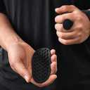 4 PCS Weight Lifting Grips for Deadlifts Powerlifting Strength Training with Storage Bag Ergonomic Rubber Hand Protector Gloves for Men and Women (Black)