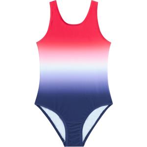 Kanu Surf Girls' Julie Athletic Tank Strap Girls One Piece Swimsuit UPF 50+ Bathing Suit Swimwear, 16 (XS)