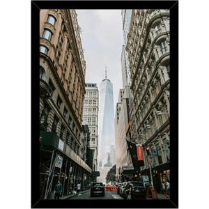 Golden State Art, 13x19 Wooden Picture Frame - Displays 13x19 Photos - Real Glass, Sawtooth Hanger, Swivel Tabs - Wall Mounting - Great for Posters, Weddings, and Engagements, Black, 1 Pack