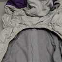 AOFITEE Dog Coat, Warm Dog Jackets for Large Dogs, Reflective Turtleneck Dogs Winter Coat with Harness Built in, Waterproof Windproof Pet Snow Jacket Fleece Vest for Cold Weather, Purple XXL