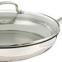 Cuisinart 12 Inch Skillet with Glass Cover, Chef's Classic Collection, 722-30G