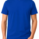Men’s T-Shirt 100% Cotton Premium Crew Neck, Short Sleeve, Regular Fit, Solid Casual Tee Medium, Blue 