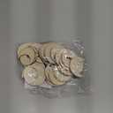 60 Pcs Moon Wood Cutouts Crafts Wooden Moon Shaped Slices Embellishments Unfinished Wood Ornaments for DIY Projects Home Decoration (1.58x2 in)