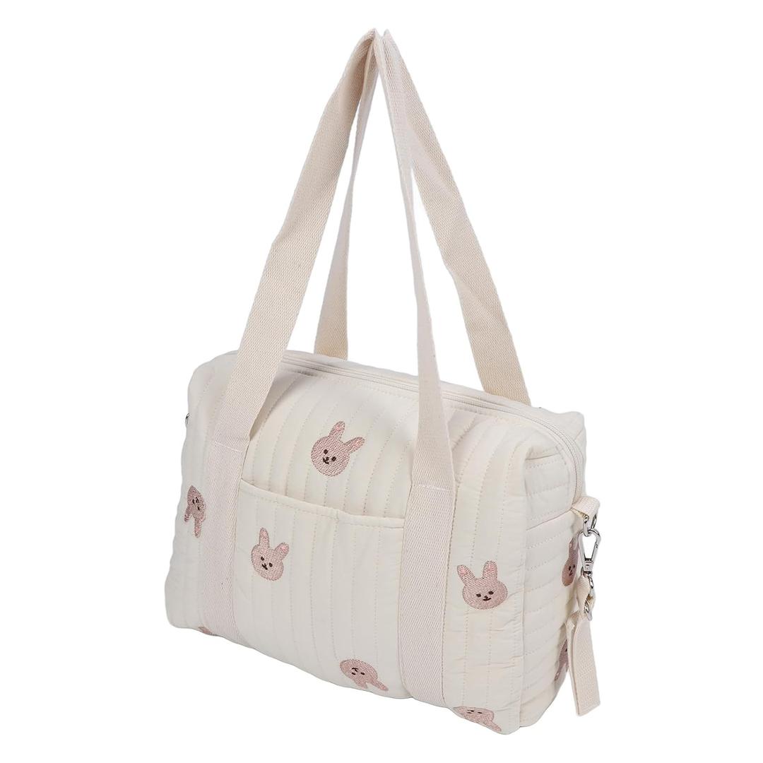 Fafeicy Universal Stroller Organizer, Multifunctional Baby Stroller Storage Bag Baby Stroller Bag Reusable Handbag Nappy Bag (Rabbit Bag)