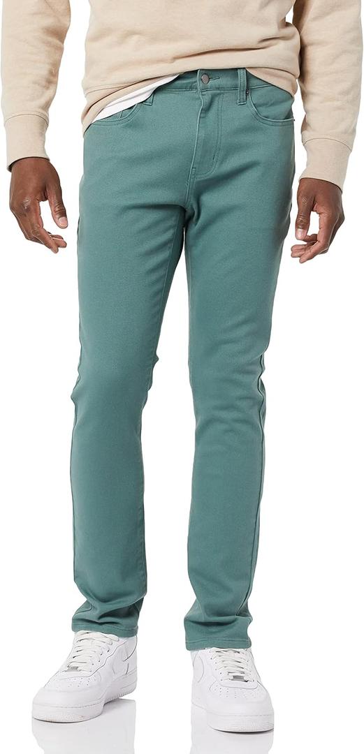 Amazon Essentials Mens Skinny-Fit Stretch Jean - Discontinued Colors (34W x 29L, Sage Green)