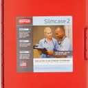 Dexas Slimcase 2 Plastic Clipboard with Storage and Side Opening, Strawberry Red, Office Supplies Clipboards to Organize, Carry and Store, A4 Holder, Style and Functionality Nursing Clipboards