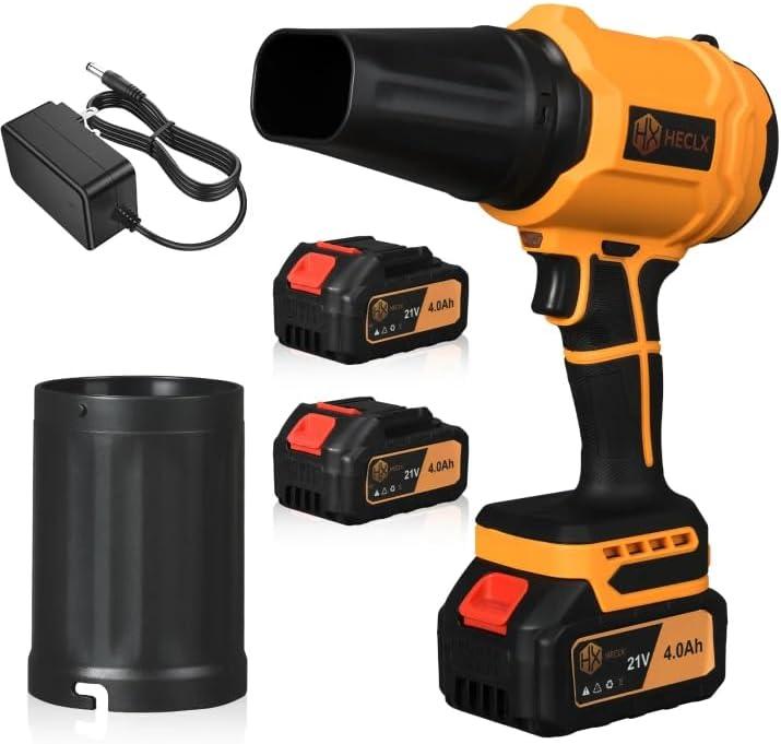 Leaf Blower Cordless with Battery and Charger, Car Dryer Air Blower & Snow Blower Cordless, Handheld Leafs Blower Dryer air blowers for Patio Cleaning