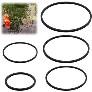Fish Feeding Ring, 5 Sizes of Reusable Aquarium Feeding Ring Black Washable Aquarium Floating Plant Corral for Keeping Floating Plants in Place
