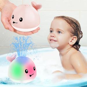 Gigilli Baby Bath Toys, Bath Toys for Kids Ages 1-3, 1 Year Old Girl Gift, Baby Pool Water Toy 6-12-18 Months, Light Up Whale Bath Toy Sprinkler Toddler Birthday Bathtub Fountain Water Toy