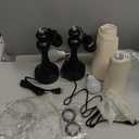 Seealle Touch Lamps for Nightstand - Bedside Lamps Set of 2, 3 Way Dimmable, USB C+A for Bedroom & End Tables (LED Bulbs Included)