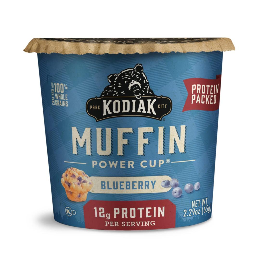 Kodiak Cakes Minute Muffins, Mountain Blueberry, 2.29 Ounce (Pack of 12) , BBD 09/06/2026