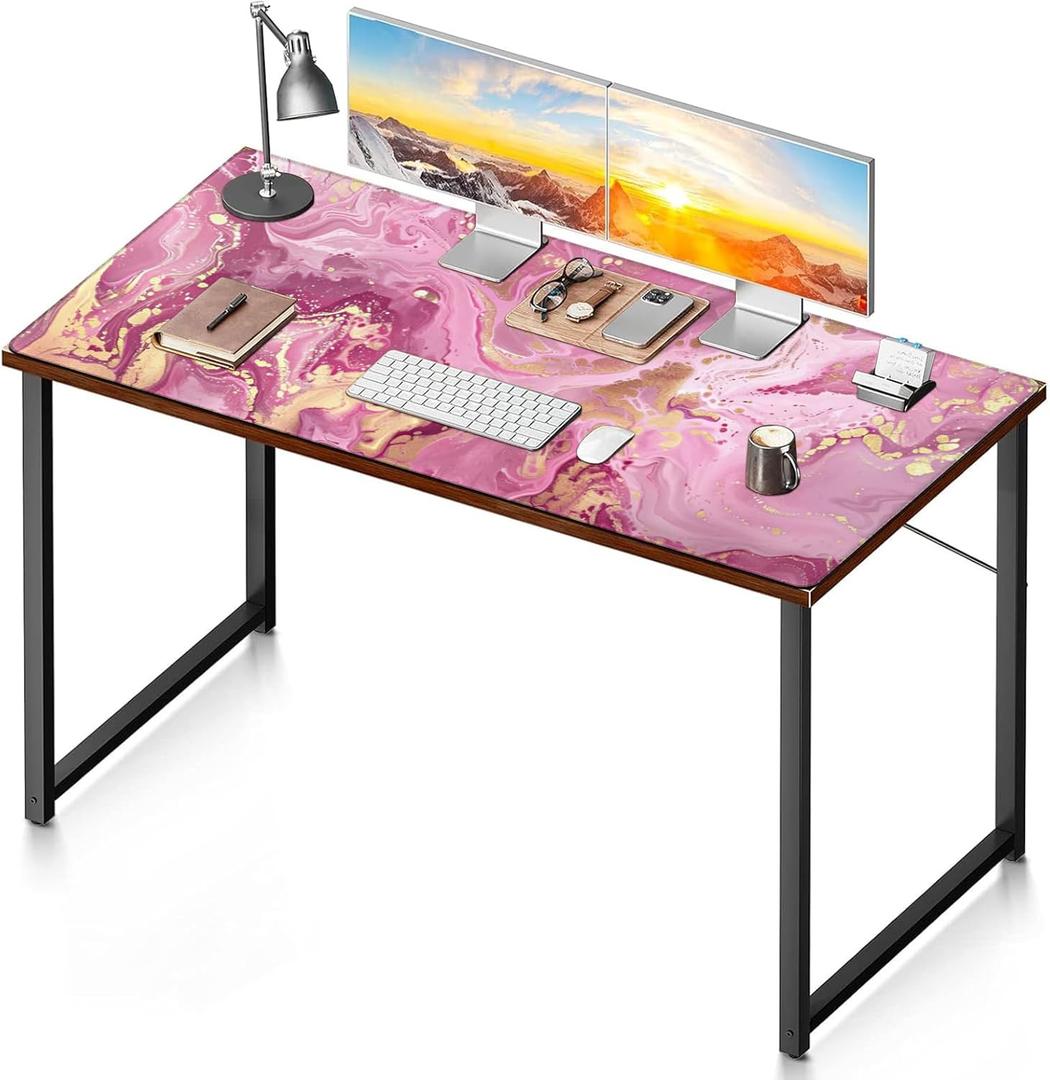 Rose Gold Desk Mat Extra Large Pink Marble Mouse Pad Gaming Mousepad 48x24 inch, Non-Slip Huge XXXL Keyboard Mouse Pads Waterproof Mouse Mat for Office & Home