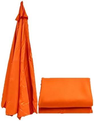 Cantilever Umbrella Replacement Canopy TOP ONLY for 6.5ft-13ft 6 8 Rib Outdoor Patio Umbrella Fabric Round Thick Covers, Easy to Install, Rib Length 38" to 77" for Market(Orange)
