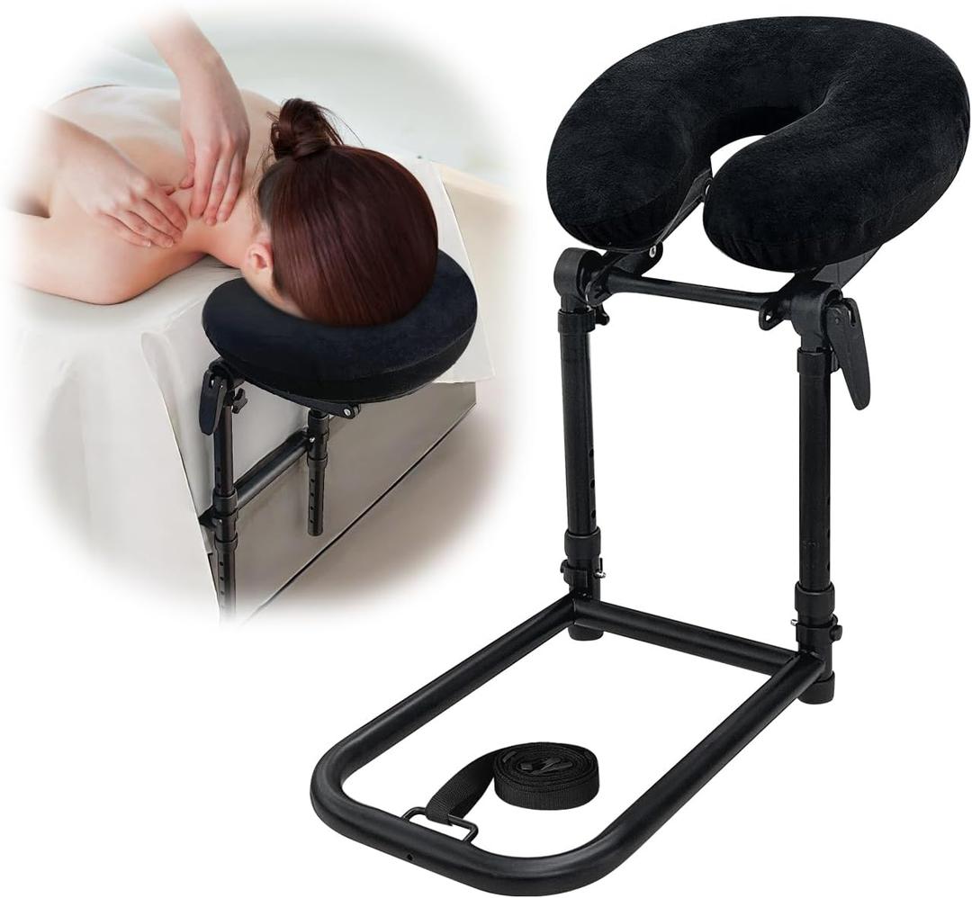 Mattress Top Massage Kit, Massage Headrest Face Pillow for Bed Mattress, Massage Face Cradle Cushion Bed Massage Head Holder, Adjustable Massage Attachment for Mattress, Eye Surgery Recovery Equipment