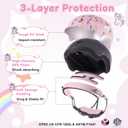 Toddler Bike Helmet with Gloves and Backpack Set, 3 Sizes for Baby Infant to Kids Ages 1-3 3-5 5-8+, Adjustable Boys Girls Bike Helmet for Bicycle/Scooter/Skateboard/Roller Skate