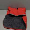 Dog Coat, Large Dog Jacket Reflective Winter Coat for Cold Weather, Windproof Pet Snow Jacket with Pocket, Warm Fleece Sweater Clothes for Large Dogs, Red, L