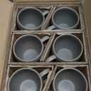 16 oz Coffee Mugs Set of 6, Stoneware Coffee Mugs with Large Handle, Ceramic Coffee Cups for Coffee, Milk, Tea, Cereal, Microwave Safe Mugs for Birthday Christmas Gfit, Turquoise