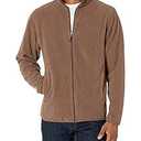 Amazon Essentials Men's Full-Zip Fleece Jacket - Discontinued Colors, Brown Heather, X-Small