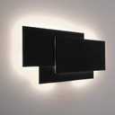 Ralbay 15.75/36W LED Modern Wall Sconce Indoor Matte Black Wall Mount Light for Living Room Bedroom Staircase Hallway Natural White 4000K (15.8-IN)