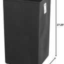 Safco Trash Can Liner for 36 Gallon Garbage Cans, Plastic Insert Easy to Remove and Clean, Black