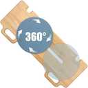 Slide Transfer Board with 360° Turntable,Slide Board MakeTransfers Easier,Heavy-Duty Sliding Board for Patient Senior and Handicap Move Assist and Slide Transfer,Wheelchair to Bed/Toilet/Bathtub/Car