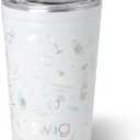 Swig Life 24oz Party Cup, Stackable Insulated Travel Coffee Tumbler with EZ Slider Lid, Cup Holder Friendly, Stainless Steel 24 oz Tumbler, Reusable Coffee Mug (Bride to Be)