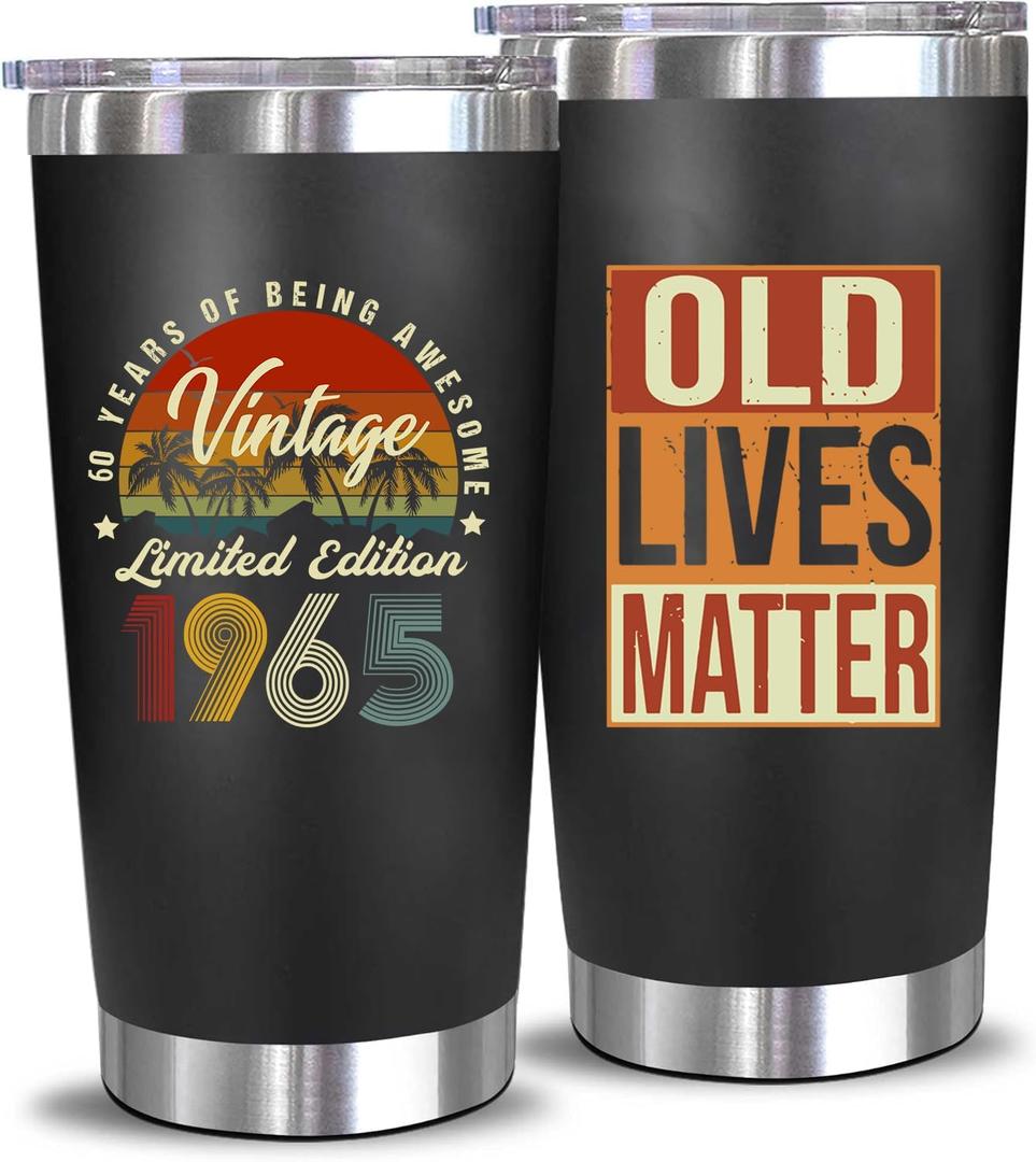 Funny 61th Birthday Gifts for Men - 20 Oz Tumbler (1965)