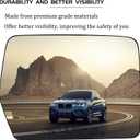 New Passenger Right Side Heated Mirror Replacement for 2004-2014 Ford F150 Mirrors - Side View Heated Convex Mirror Glass with Rear Holder 4L3Z-17K707-DA