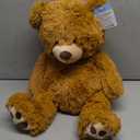 LotFancy Teddy Bear Stuffed Animals, 20 inch Brown Soft Cuddly Stuffed Bear Plush Toy, Cute Stuffed Animals with Footprints, Gifts for Kids Baby Toddlers on Baby Shower, Easter Decoration