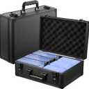 WOT I Trading Card Storage Box | Holds 600+ Toploaders | Sports Card Storage Case for 3x4 Rigid or Magnetic Card Holders/Sleeved Cards | Card Holder Box for Top Loader