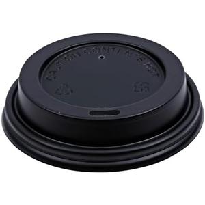 Boardwalk Hot Cup Lids, Fits 8 oz Hot Cups, Black, 1,000/Carton