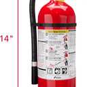 Kidde Pro 210 2A:10-B:C Fire Extinguisher, Rechargeable, Multi-Purpose for Home & Office, 4 lbs., Mounting Bracket Included , Red