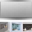 Suteck Shower Niche, 12"x24" Ready for Tile, Stainless Steel Recessed Shelf Niches for Showers, Single Niche for Bedroom, Living Room, Bathroom Storage