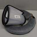 Sponge Core Dog Cone, Inflatable Dog Cone Collar Alternative, Dogs Donut Collar After Surgery, Soft Cone for Large Medium Small Dogs to Stop Licking, No Inflation Required, Clear View(Size 8, Gray) (Size 8(Neck: 19.5"- 22.0")