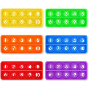 Aizweb Ten-Frame Counting Toys,Math Manipulative for Elementary,Number Math Games, Montessori Educational Toy for Preschool Kindergarten Classroom Learning Activities Kids 3 4 5 Year Old