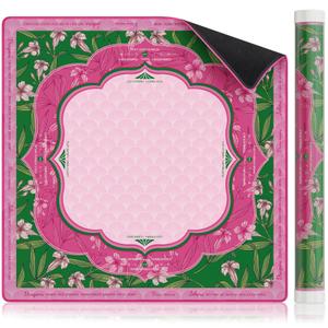 Virora Mahjong Mat for Table, American Mahjong Mat with Rules, 3MM Non-Slip Rubber Noise Reduction Mah Jongg Pad, 32.7x32.7in Rolled No Creases Waterproof Mahjong Table Cloth for Mah Jong & Card Games