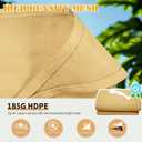8'x8' Sun Shade Sail Rectangle Outdoor UV Block Square Canopy Sunshade Cover for Backyard Porch Pergola Deck Garden Patio, Turquoise