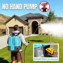 SideKing 4.2 Gallon Battery Powered Backpack Sprayer, 120 PSI Powerful Electric Sprayer Compatible with DeWalt 20V Battery, Max 1.0 GPM, 5 Nozzles & 2 Spray Wands for Lawn, Yard, Weed & Pest Control