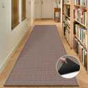 GOYLSER Jute Rug Runner for Hallway 10 ft, 2'4" x 10' (Rectangular), Light Brown
