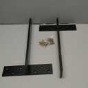 2-Pack Free Hanging T Shelf Bracket, Solid Heavy Duty Steel Knee Wall Hidden Granite Countertop Support Floating Bracket Hardware, Universal ,18 Inch , DIY Projects , Screws Included