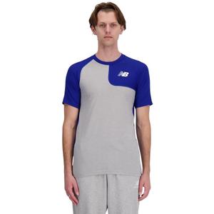New Balance Men's Ss Asym Baseball Top Left (Large, Team Royal)