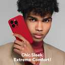 Magnetic for iPhone 16 Pro Max Case, Compatible with MagSafe, [Full Camera Protection][Screen Protector] Silicone Shockproof Protective Phone Case for iPhone 16 Pro Max 6.9", Deep Red