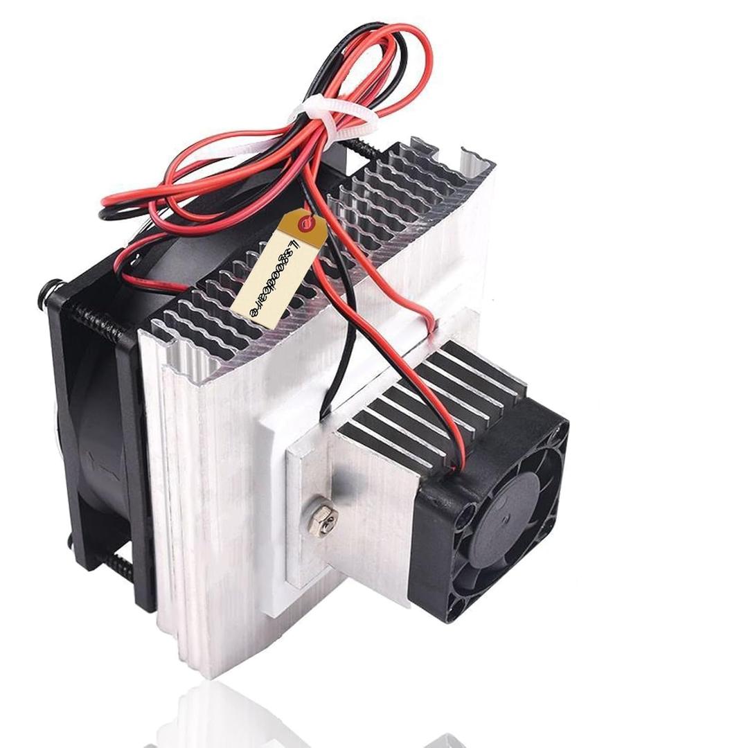 Lsgoodcare DIY Peltier Cooler Kit 12V Semiconductor Thermoelectric Cooler Peltier Cooling System TEC1-12706 Peltier Heatsink Module kit with Fan