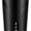 KIDISLE 4-in-1 Milk Frother and Steamer, Electric Milk Steamer with Keep Warm Function, Automatic Warm and Cold Foam Maker for Coffee, Latte, Hot Chocolate, Cappuccinos, Macchiato, Black 