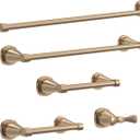 DELTA FAUCET 77608-CZ Stryke Wall Mounted 8 in. Hand Towel Bar in Champagne Bronze