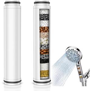 Shower Filter for Handheld Shower Head, 2 Pack Hand Held Replacement Shower Head Filter for Hard Water Remove Chlorine and Harmful Substances