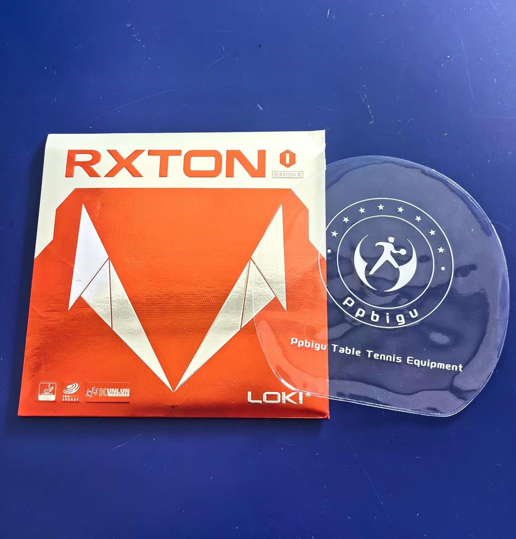 Loki RXTON 1 Table Tennis Rubber, RXTON-1 All Round Spin Control Ping Pong Sponge Rubber for Beginners and Training