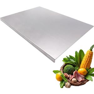 Stainless Steel Cutting Boards for The Kitchen, Suitable for Meat, Fruits, Vegetables, Bread, and Baking Large-sized Cutting Boards (70 x 40cm/27.5 x 15.7 in)