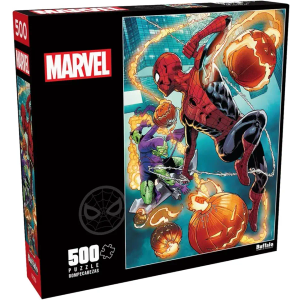 2 PCs Buffalo Games - Marvel - Spider-Man vs. Green Goblin - 500 Piece Jigsaw Puzzle for Adults -Challenging Puzzle Perfect for Game Nights - Finished Size is 21.25 x 15.00