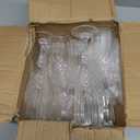 CHICERA 12 Pcs Plastic Champagne Flutes,White Champagne Glasses Bulk, Made of Durable Plastic Material Can be Used for Weddings, Everyday Fun Parties and More!